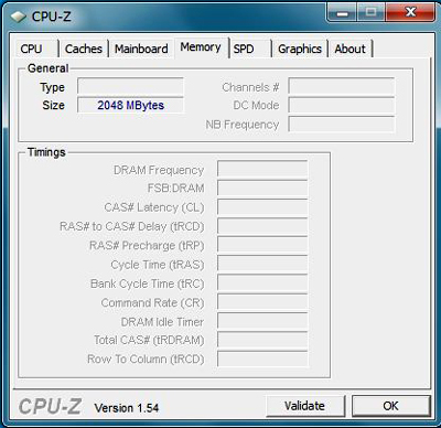 CPU-Z メモリ