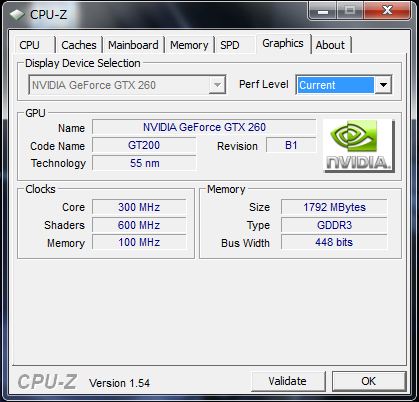 CPU-Z　HPE 290jp のグラフィックスの情報