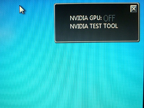 NVIDIA GPUはオフ