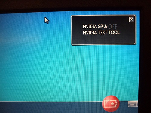 Thinkpad T410s NVIDIAグラフィックスはオフ
