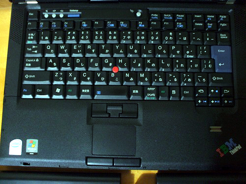 Thinkpad T61のキーボード