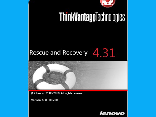 Rescue and Recovery 4.31