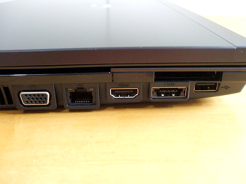 ProBook 4720s 左側面各種ポート類