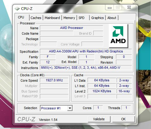 g6-1100　CPU-Z