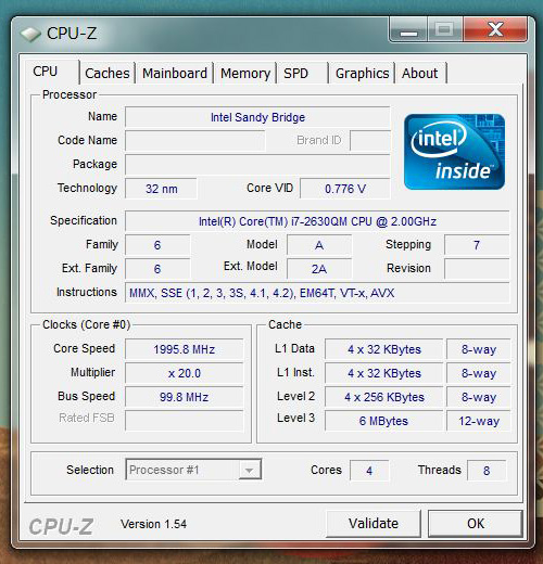 dv6-6100　CPU-Z