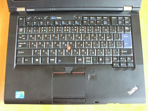 従来の Thinkpad のキーボード