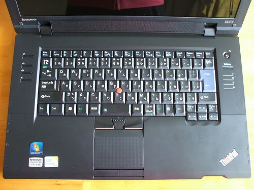 Thinkpad SL510のキーボード