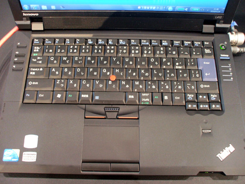 Thinkpad L412のキーボード