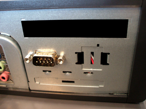 ThinkCentre A58e Eco UltraSmall 背面右側のポート類