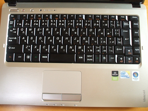 IdeaPad U350のキーボード