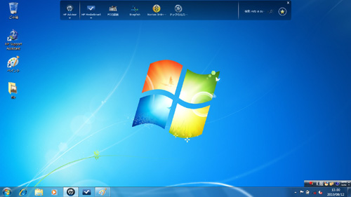 dv6a Windowsのデスクトップ画面