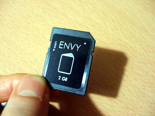 HP ENVY14 付属のメモリーカード