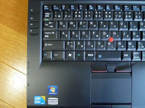L412のキーボード左