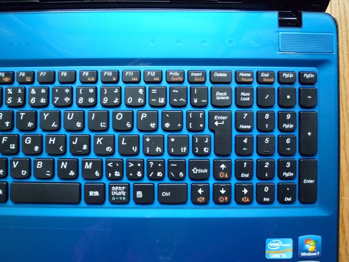 Z570のキーボード