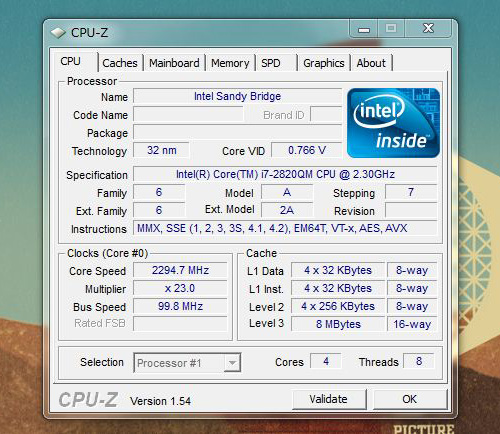 dv7-6000 CPU-Z
