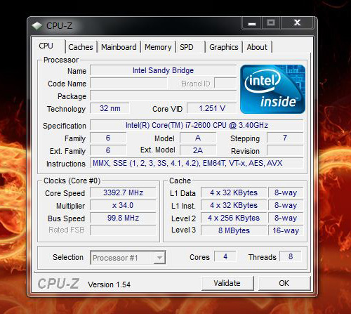 K330 CPU-Zの内容