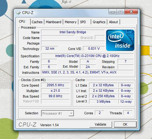 ProBook 5330m CPU-Z