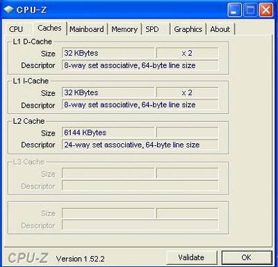 CPU-Z　プロセッサ２